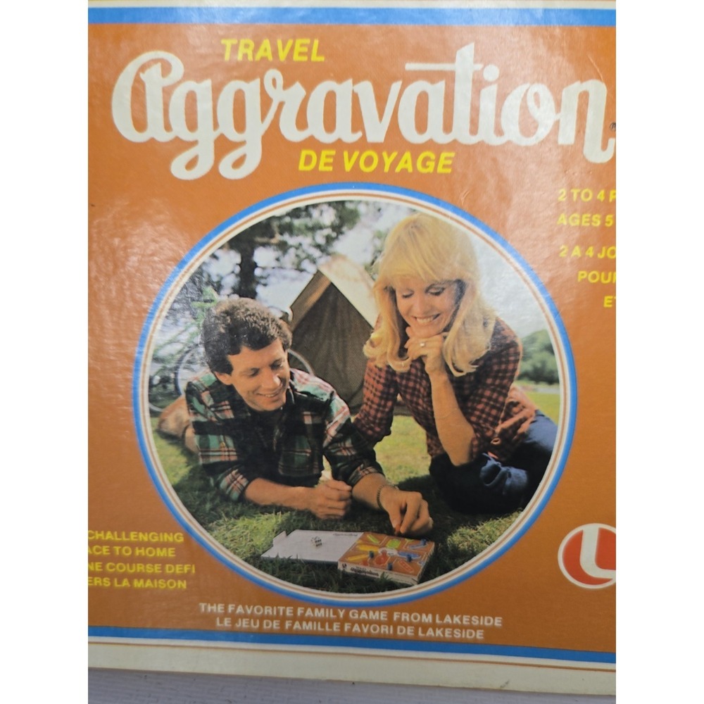 Vintage Travel Aggravation Board Game 1980 Lakeside Complete Retro Family Toy - Picture 5 of 12